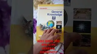 best book for rrb ntpc general awareness | book for ntpc gs gk | gs book for all railway exam