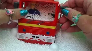 Fireman Sam Winter Snow Surprise Egg Toy Opening