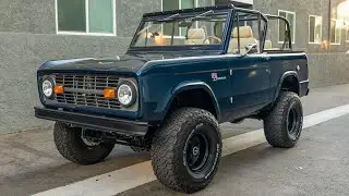 1970 Ford Bronco Restomod 5.0L Coyote V8 Walk-around Video