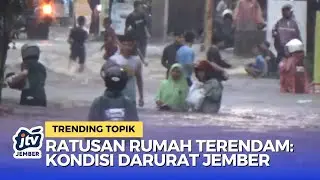 Jember Dikepung Banjir Ratusan KK Terdampak Cuaca Ekstrem!