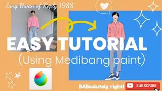 HOW TO MAKE A FLAT VECTOR ART OF JUNG HWAN'S PICTURE USING MEDIBANG PAINT (TUTORIAL FOR BEGINNERS)