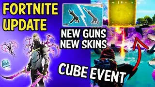 Cube Event SOON? New Skins, Weapons, Map Changes, XP BUFFS! AMONG US Collab? - Fortnitemares Update!