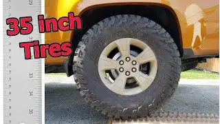 Chevy Colorado on 35 inch tires preview (no suspension lift)