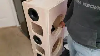 Custom Birch Subwoofer Box Triple Port Tuned to 30hz !