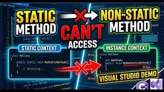 Static vs Non-Static Methods in C# | Why 