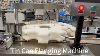 Tin Can Flanging Machine,Automatic Metal Container Flanger ,Tube edge flaring Machine #factory