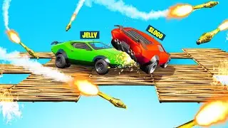 Push The ENEMY Into The HOLE! (Fortnite Derby)