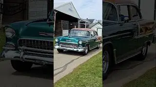 1955 Chevrolet Bel Air Classic Car Drive By Engine Sound Monroe Auto Swap Meet & Car Show 2025