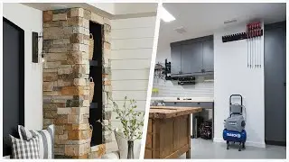 75 Large Gray Floor Basement Design Ideas You'll Love ☆