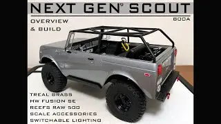 REDCAT GEN 9 SCOUT 800A - OVERVIEW & BUILD: LIGHTING, FUSION SE, REEFS RAW 500, SCALE ACCESSORIES