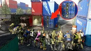 i WAS HIDING FROM ALL 19 CHEATERS in a SHIPPING CONTAINER on MW!!! 