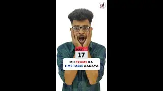 MU Engineering Offline Exam Timetable Declared 😱✅
