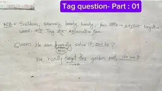 Tag Questions l SSC Exam Preparation   #digitallearning #onlineclasses #sscexams #easyenglish