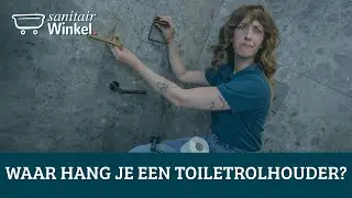 Waar hang je een toiletrolhouder?