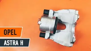 How to change front brake caliper on OPEL ASTRA H Saloon [TUTORIAL AUTODOC]