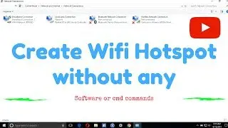 How to create Wifi hotspot (without any software or CMD commands) ᴴᴰ