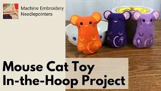 Mouse Cat Toy Machine Embroidery Project