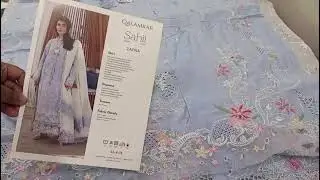 Qalamqar Sahil Lawn 2026 || Luxury Lawn chikencari embroidery Collection 03304183177