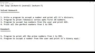 Loops Part-7