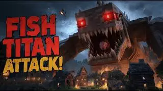 Minecraft Horror Animation | Fish Titan Attacks the Village (Scary Story)
