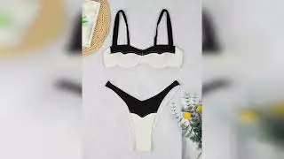Review: Black And White Contrast Bikini Two-piece Swimsuit For Summer 2025