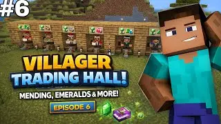 I Built a Villager Trading Hall in Minecraft Survival! 😍 (Episode 6)