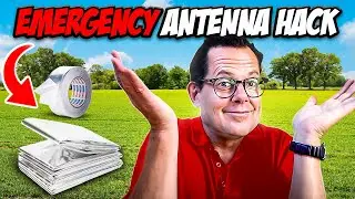 Emergency Antenna Hack You&rsquo;ve NEVER Seen! (66ft Tape + Mylar)#emergencycomms #antenna #hamradio