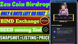 🔥Zen coin withdrawal starts 🤯|| Seed Listing Date and price 🥳