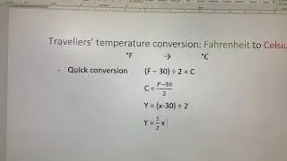 4 ways to convert Fahrenheit to Celsius #fahrenheit #celsius #conversation