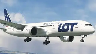 LSZH Landing丨B787-9丨EPWA - LSZH丨LOT Polish Airlines丨MSFS2020