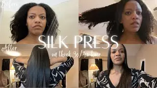 SILK PRESS ON BRA-LENGTH HAIR + 2-PASS METHOD *BONUS: DATE NIGHT