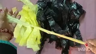 ऊन ना बुनाई सिर्फ पॉलीथिन से बनाए पायदान ,दरी ,कार्पेट, मैट बिल्कुल नए तरीके से#dormet#polithin