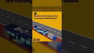 Beware of Bus Lane Enforcement Cameras! 🚍📸 #shorts #bus #camera #funny