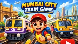 Mumbai Local Train Station Game 😲 | Cartoon Simulator Gameplay