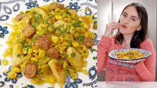 ARROZ CAIPIRA NA PANELA DE PRESSÃO COM LINGUIÇA E FRANGO | Cook'n Enjoy 516