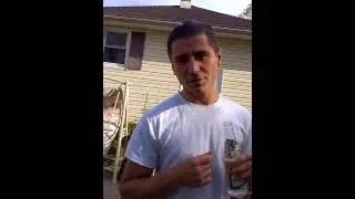 Five point palm exploding heart technique on a Miller Highlife