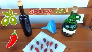Spicy Olive Oil with Italian Hot Peppers