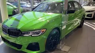 2021 BMW M340i xdrive Verde Mantis with Black Vernasca lthr