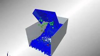 Mine Excavator EDM analysis with Bulk material flow