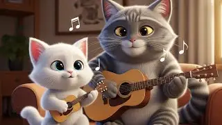 🎸 SnowCat discovers Papa's guitar and becomes a ROCKSTAR! 🐱⭐