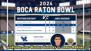 2024 Boca Raton Bowl odds, prediction, line: Western Kentucky vs. James Madison