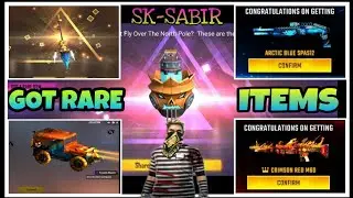 I GOT A RARE ITEMS AND GUN SKINS/ FREE FIRE BATTLEGROUND