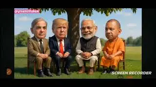 Funny debate spoof: Modi Ji & Yogi Adityanath vs Trump & Shahbaz | comedy battle 2025 #funny​# sport