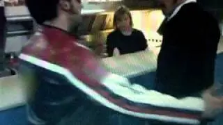 Eddie gives The Viper a batein'
