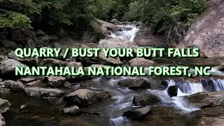 Quarry Falls / Bust Your Butt Falls - Highlands, North Carolina  // 4K