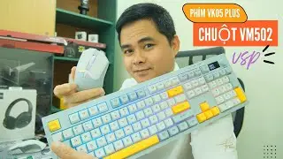 Bộ Đôi Phím Chuột Game Không Dây Của VSP VK05 Plus và VM502