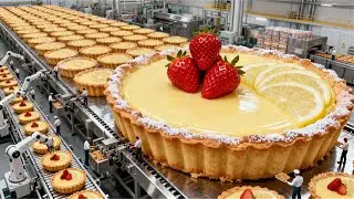 Inside the Tarte au Citron Factory | How MILLIONS of French Lemon Tarts Are Made (Full Process)