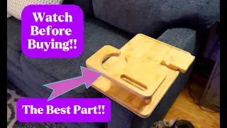 Couch Arm Tray! TV tray saves space! Portable and Convenient!