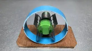 Free energy generator homemade with blades / New ideas