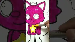 How to draw Pinkfong |  Drawing Coloring Pages with Ridha